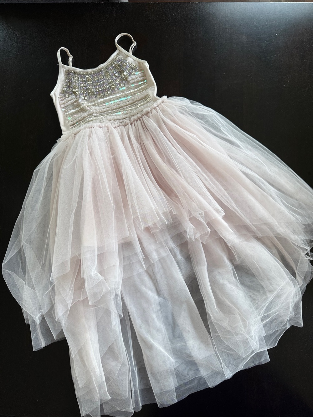 Ooh! La, La! Couture Light Pink Tulle Sequin Bodice Party Dress